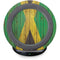 Jamaican Flag Dark Wood Fast Charge Wireless Charging Stand Skin